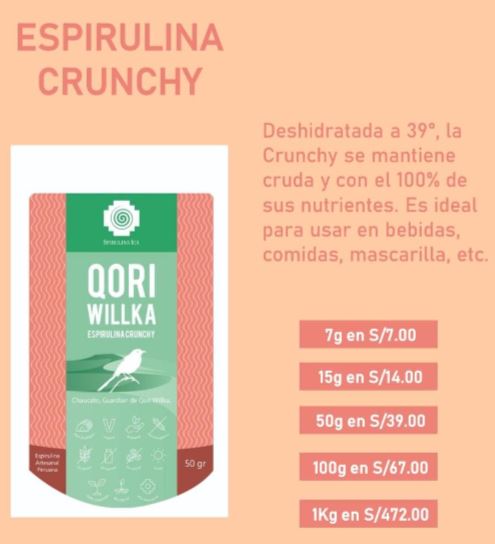 Espirulina para ganar masa muscular Perú